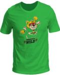 Футболка "Minnesota Wild Mascot" печать (подростковая), лайм