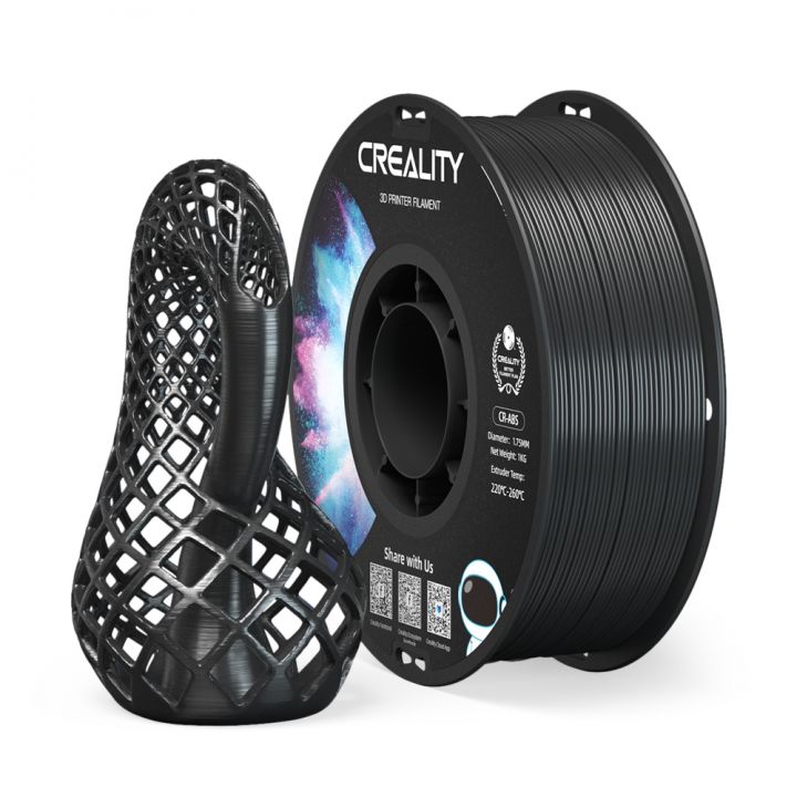 CR-ABS Пластик для 3Д принтеров CREALITY 1.75mm, 1кг Черный