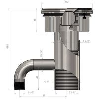 Форсунка гидромассажная Aquaviva, AISI 304 (8 м3/ч)