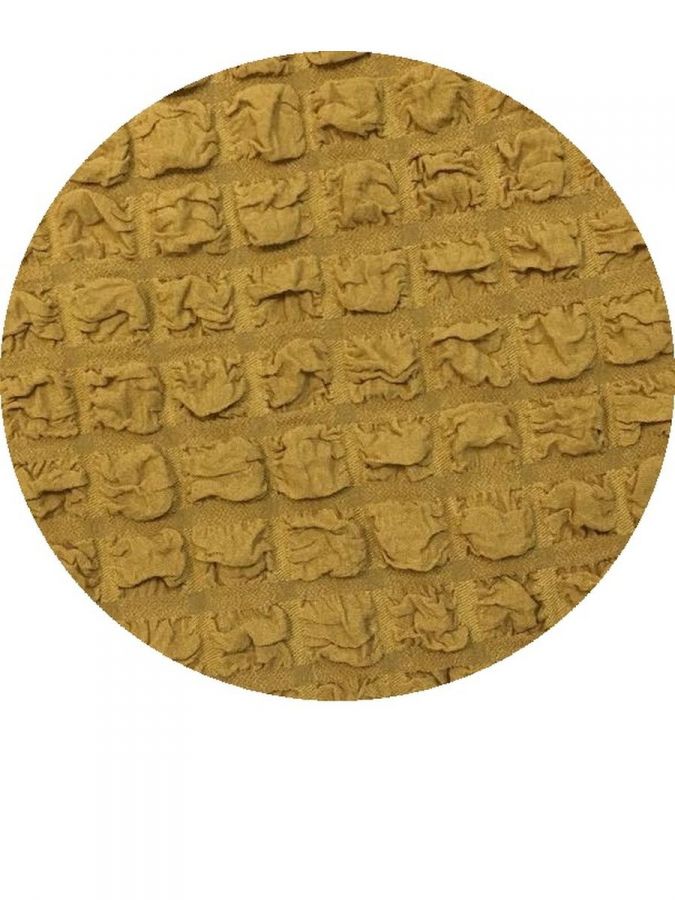 Чехол на стул без оборки  ,Горчичный