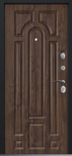 Входная дверь Command Doors Графика 17.02 Темный дуб