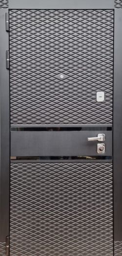 Дверь Входная REX ГРОСС с зеркалом максимум Белый софт