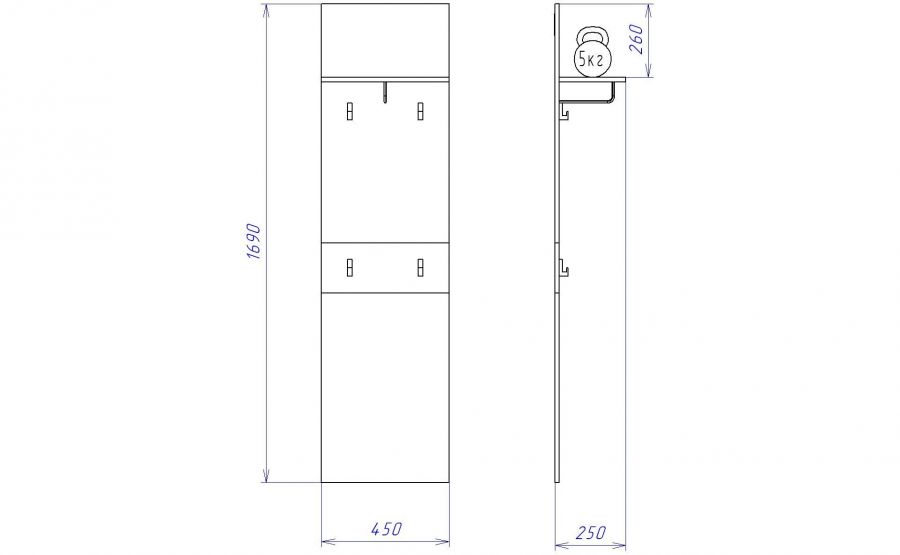 Вешалка ПХ-11 "Хана"