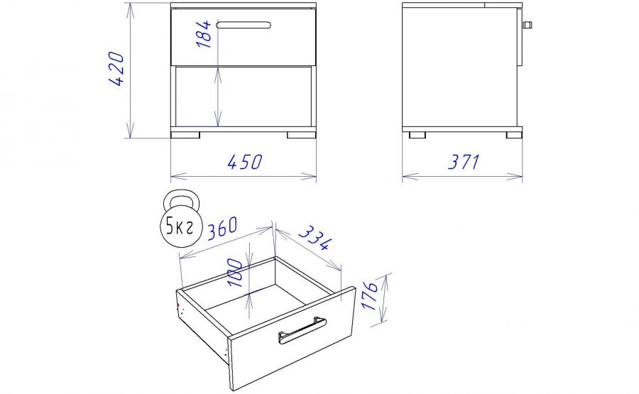 Тумба низкая ПХ-7 "Хана"