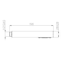 Квадратная лейка для душа Bossini Cube B00255 схема 2