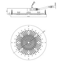 Верхний душ Bossini Dream круглый H38380 схема 2
