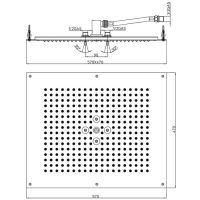 Верхний душ Bossini Dream Neb 2 режима H38657 схема 2