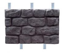 Бетонная цокольная плитка «Английский большой» с оцинкованными закладными