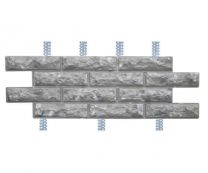 Бетонный цокольный сайдинг «Сургутский бессер» с оцинкованными закладными