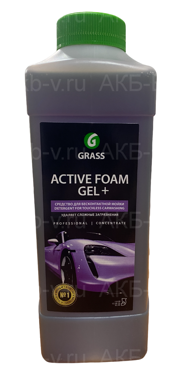 113180 Grass Шампунь Active Foam GEL+ для бесконтакной мойки концентрат 1л