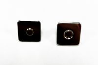 Кнопка магнитная на клямерах 14 мм*1,8 мм квадрат, гальваника