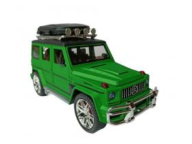 Коллекционная игровая модель Гелик Mercedes Gelendwagen с багажником дымом, свет, звук 1:24 (SH2407B)