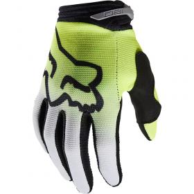 Fox 180 Toxsyk Youth Fluorescent Yellow перчатки для мотокросса подростковые