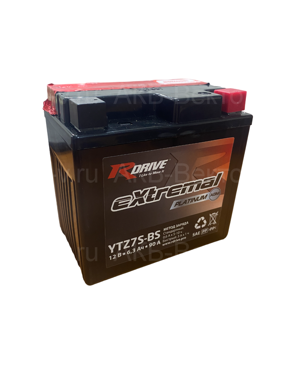 rDrive eXtremal Platinum AGM YTZ7S-BS (6,3Ач) Сухозаряженный