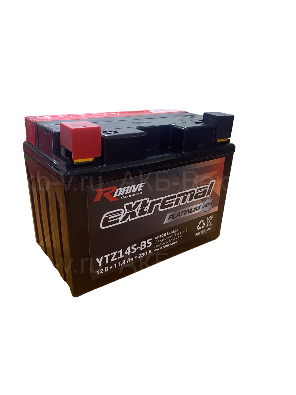 rDrive eXtremal Platinum AGM YTZ14S-BS (11,8Ач) Сухозаряженный