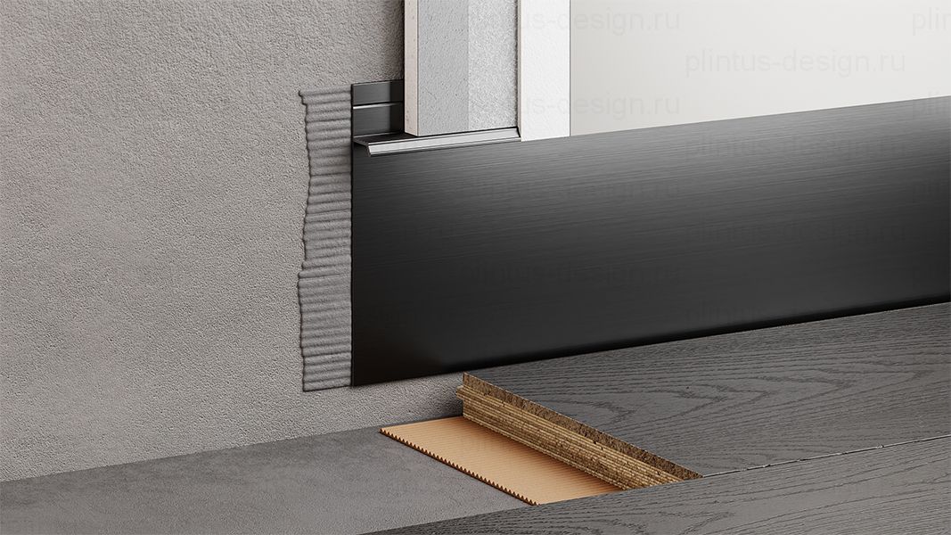 FD-01 скрытый плинтус чёрный