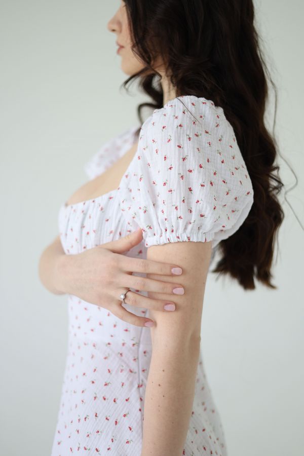 Платье Tenere из муслина в цветочек