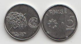 Филиппины 5 сентимо 2017 год UNC
