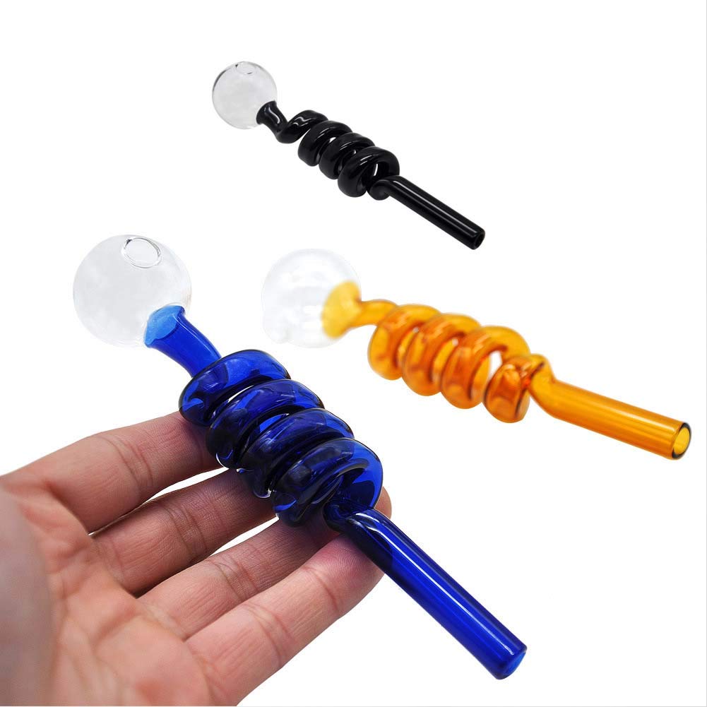 Стеклянная Трубка колба Oil Pipe Spiral 15
