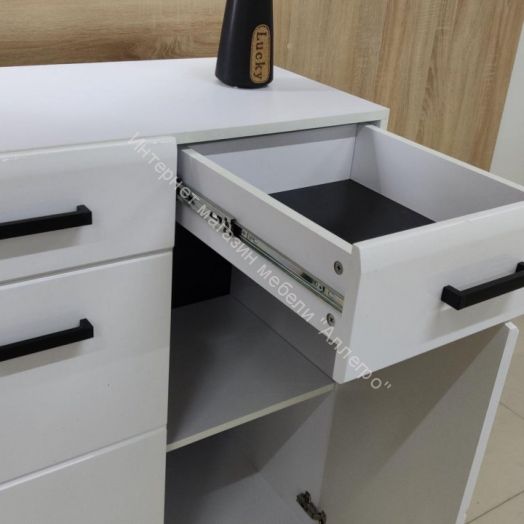 Комод "Нэнси NEW" Белый глянец холодный/Белый