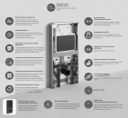 Пристенный модуль системы инсталляции для унитазов Naab 86TLT.040.PE.BL WasserKRAFT