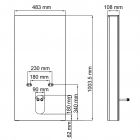 Пристенный модуль системы инсталляции для биде Naab 86BDT.050.BL WasserKRAFT