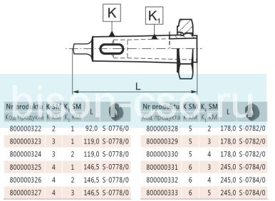 Втулка переходная 1754-6-5 Bison Bial Втулка переходная 1754-6-5 Bison Bial