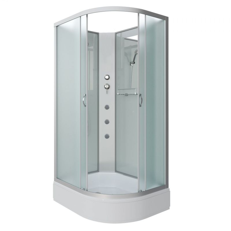 Душевая кабина Niagara NG-33094-14LBKG 100х90 средний поддон