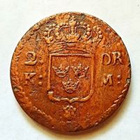 2 Эре 1664 Швеция Редкость AUNC - XF