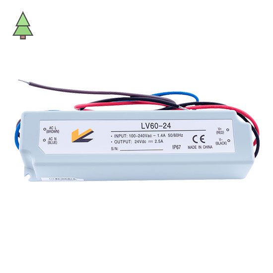 Блок питания LV-60-24 для Термоленты IP68; 60W; 24V