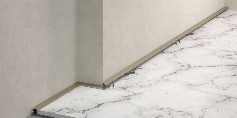 Микроплинтус Micro 11 Mini Laconistiq светлое золото