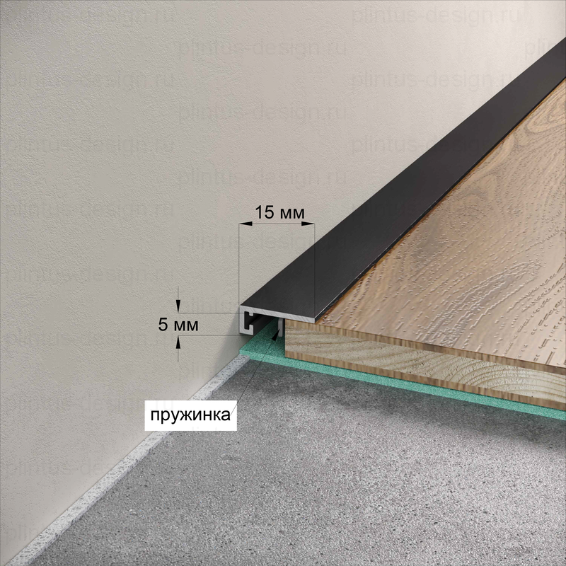 Микроплинтус Micro 15 Classic Laconistiq золото