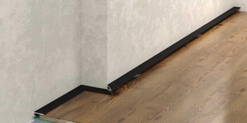 Микроплинтус Micro 15 Classic Laconistiq чёрный