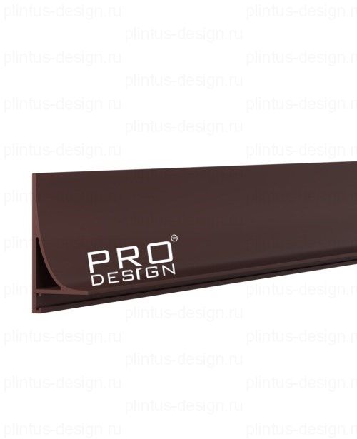 Corner L 584 Pro Design щелевой плинтус коньяк