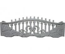 Заборная секция №40 Булыжник (сквозной верх)