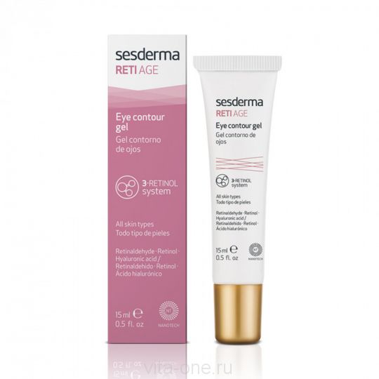 RETI AGE Eye contour gel – Гель антивозрастной для зоны вокруг глаз Sesderma (Сесдерма) 15 мл