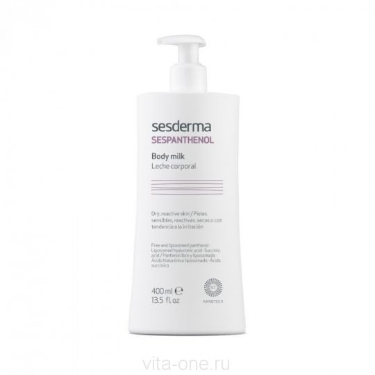 SESPANTHENOL Body milk – Молочко для тела восстанавливающее Sesderma (Сесдерма) 400 мл