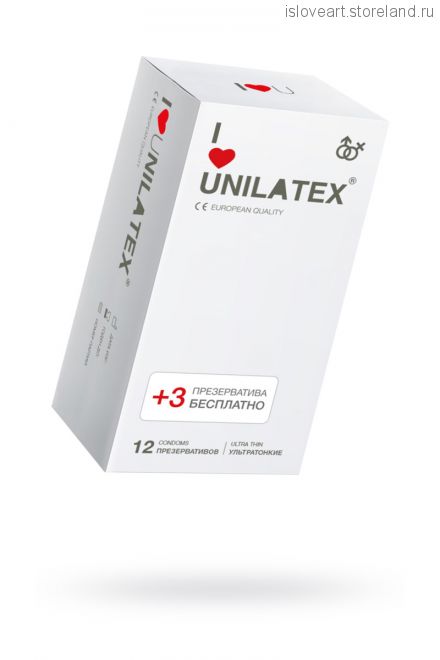 ПРЕЗЕРВАТИВЫ UNILATEX "ULTRA THIN" ультратонкие, 12 шт.