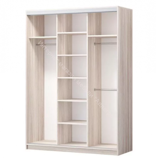 Шкаф купе "Альянс 2" Дуб крафт золотой/Графит (Регион 058)