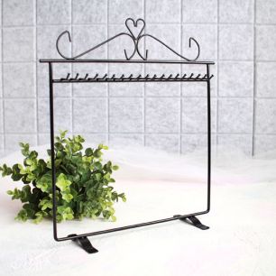 Стойка с крючками для кукольной одежды, ц. черный 28*33 см.