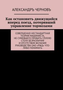 Как остановить движущийся вперед поезд, потерявший управление тормозами. Совершенно нестандартная теория машиниста, не сумевшего пробить глухую стену безразличия и отсутствия желания руководства ОАО «РЖД» что-либо понимать