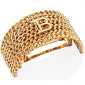 Balmain Hair Couture Заколка-клип золотая большая цепь Limited Edition Pont des Arts Hair Clip Large FW22