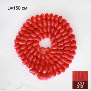 Трессы- жгуты для создания причеcки Красные