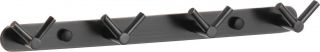 Планка с крючками  4 крючка  Savol S-007224H черная