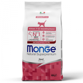 Сухой корм для котят и беременных кошек Monge Speciality Line Monoprotein Kitten из говядины