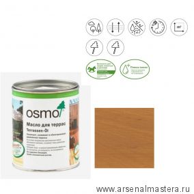 Масло для террас Osmo 013 для гарапы Натуральный тон 0,125 л Terrassen-Ole для наружных работ Osmo-013-0,125 11500102