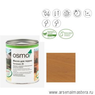 Масло для террас Osmo 013 для гарапы Натуральный тон 0,125 л Terrassen-Ole для наружных работ Osmo-013-0,125 11500102