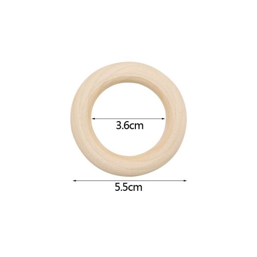 Заготовка Кольцо Дерево неокрашенное полированное. Разные диаметры (M01)