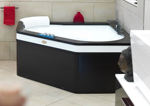 Гидромассажная угловая ванна Jacuzzi Aura Corner Wood 140x140 ФОТО