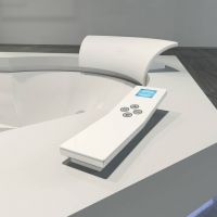 Гидромассажная угловая ванна Jacuzzi Aura Corner 160 Corian встраиваемая 164x164 схема 6